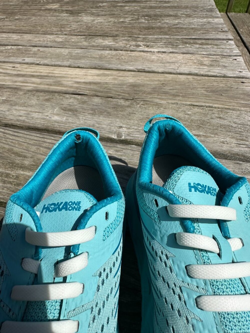 Hoka Arahi 4 Running Shoes Womens Size 8.5 D Blue Sneakers Tennis Shoes Wide - Picture 10 of 11